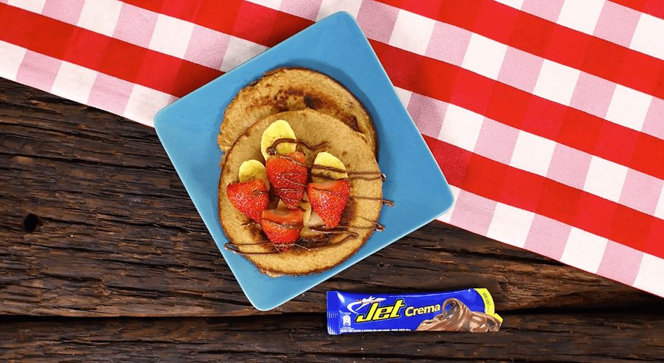 Crepes de Chocolate Jet con Avena