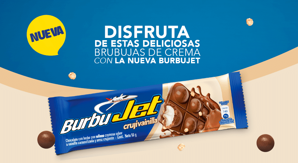 Disfruta las burbujas de chocolate que trae Burbujet